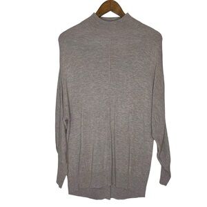 Magaschoni Womens Light Brown Long Sleeve Mock Neck Sweater Size‎ XL